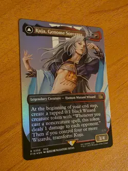 MTG Kuja, Genome Sorcerer FOIL Borderless Showcase Art 0399 FIN Final Fantasy NM - Image 1