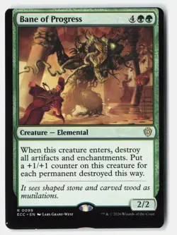 Bane of Progress R Normal Commander: Lorwyn Eclipsed 99 NM Miscut - Image 1