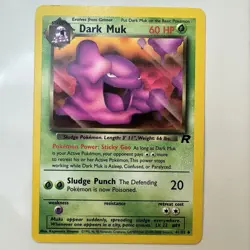 Dark Muk 41/82 Team Rocket Uncommon Pokemon tcg 1999 - Image 1