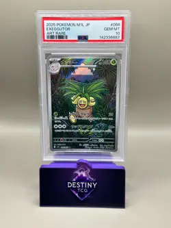 Exeggutor 066/063 AR PSA 10 GEM MINT Japanese Pokemon Card Art Rare - Image 1