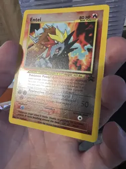 Pokemon- Entei #34 | Black Star Promo Holo - LP - Image 3