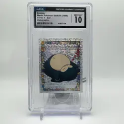 Snorlax #S22 Merlin Sticker CGC 10 Gem Mint Pokemon TCG - Image 1