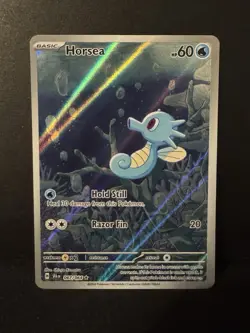 Pokemon TCG Horsea 067/064 Sv: Shrouded Fable Illustration Rare Holo NM 067/064 - Image 1
