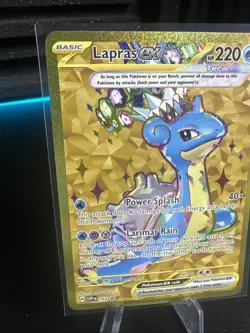 Lapras EX Stellar Crown Black star Promo 164 Pokemon Card TCG - Image 2