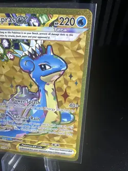 Lapras EX Stellar Crown Black star Promo 164 Pokemon Card TCG - Image 3