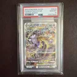2023 POKEMON SWSH CROWN ZENITH #GG44 FA MEWTWO VSTAR PSA 10 GEM MINT - Image 1