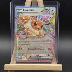 NM+ Eevee EX Prismatic Evolutions 075/131 Double Rare Holo Pokemon TCG - Image 1