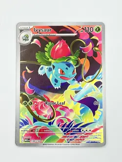Pokemon TCG Ivysaur 134/132 Me01 Mega Evolution Full Art Holo Rare 110 HP - Image 1