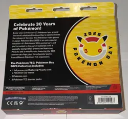 Pokemon TCG PokemonDay 2026 Collection Box 30th Anniversary Pikachu Promo Sealed - Image 2