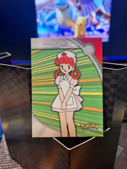 Nurse Joy #HV16 Pokemon Topps Heroes & Villains Series 2 Blue Logo NM Vintage - Image 1