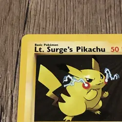 Pokemon TCG Lt. Surge's Pikachu Gym Heroes 81/132 Regular Unlimited Common LP - Image 3