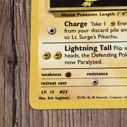 Pokemon TCG Lt. Surge's Pikachu Gym Heroes 81/132 Regular Unlimited Common LP - Image 5