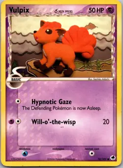 Vulpix 70/101 Common Dragon Frontiers Pokemon Lightly Played - Image 1