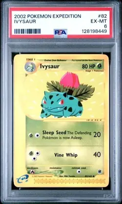 IVYSAUR #82 PSA 6 • 2002 POKEMON EXPEDITION - Image 1