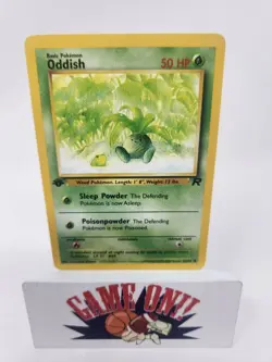 Pokemon Card TCG Oddish 63/82 Team Rocket Regular 1st Edition NM BUF - Image 1
