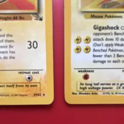 Pokemon Raichu Fossil Cards Lot of 2 14/62 29/62 1999 - Image 4