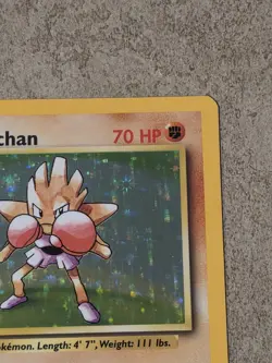 [ NM- ] Hitmonchan 7/102 Base Set 1999 Holo Rare 70 HP Wizards Pokemon Card - Image 2