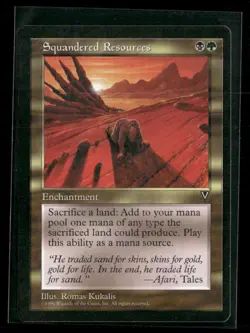 Magic The Gathering MTG Visions Squandered Resources - Image 1