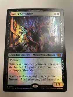 Super Shredder Teenage Mutant Ninja Turtles Foil MTG - Image 1