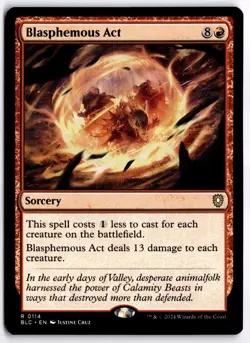 Blasphemous Act NM BLC Commander: Bloomburrow MTG - Image 1