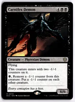 Carnifex Demon NM ECC Commander: Lorwyn Eclipsed MTG - Image 1