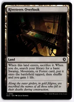 Riveteers Overlook NM ECC Commander: Lorwyn Eclipsed MTG - Image 1