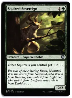 Squirrel Sovereign NM BLC Commander: Bloomburrow MTG - Image 1