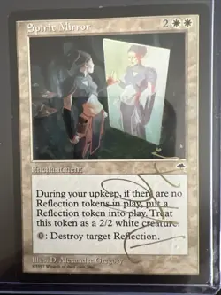 Vintage **Signed** Spirit Mirror Tempest Artist D. Alexander Gregory 1997 MTG - Image 1