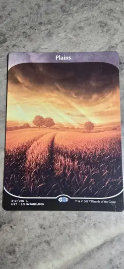 Plains Unstable Regular Full Art Land MTG NM - Image 1