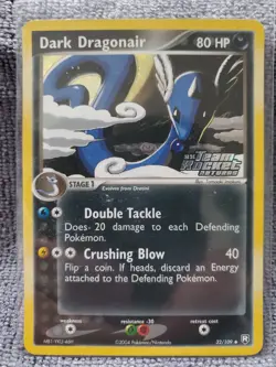 Pokemon Card Dark Dragonair 32/109 Ex Team Rocket Returns STAMPED - front damage - Image 3