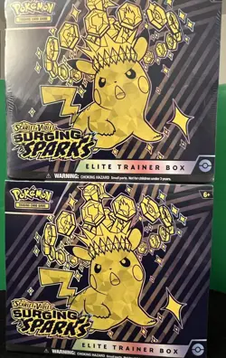 Pokemon TCG: Surging Sparks Elite Trainer Box ETB (x2 Bundle) - Sealed - New - Image 2