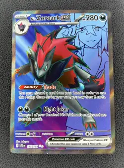 Pokemon Journey Together - N's Zoroark ex - Full Art NM+/MINT - 175/159 - Image 1
