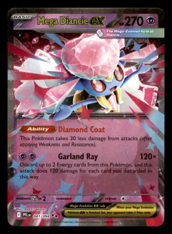 Mega Diancie ex 041/094 PFL Phantasmal Flames Pokemon Near Mint - Image 1