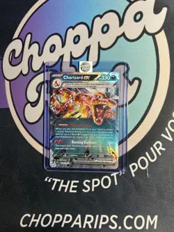 Pokemon Paldean Fates Charizard EX Double Rare Holo #054/091 - Image 1