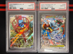 PSA 10 Mega Lucario ex SAR Riolu AR 088 Pokemon giapponese Mega Brave sequenzial - Image 1