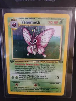Pokemon TCG Venomoth 1st Edition Jungle Holo 13/64 Rare - Image 1