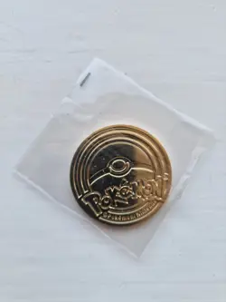 Pokemon TCG Mega Charizard Ultra Premium Collection Metal Gold Coin Collectible - Image 2