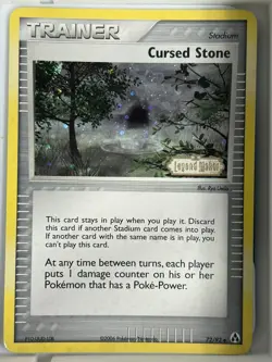 Pokemon TCG - Cursed Stone 72/92 Holo Stamped Legend Maker LP - Image 1