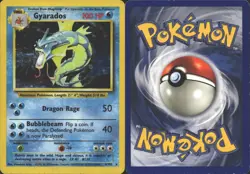 GYARADOS 6/102 HOLO HOLO RARE BASE SET UNLIMITED POKEMON HOLO MP - Image 1