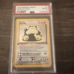 Pokemon TCG Snorlax 11/64 Jungle Holo 1st Edition PSA 6 - Image 1