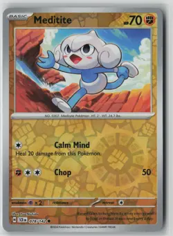 Meditite (078/142) [Common,Reverse Holo] Pokemon SV07: Stellar Crown [ENG] - Image 1