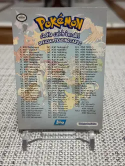 1999 Topps Pokemon Series 1 #CL CheckList (TV Animation Edition) LP - Image 2