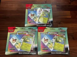 Pokemon TCG Prismatic Evolutions Leafeon 🍃 Tech Sticker Collection - Lot of 3 - Image 1