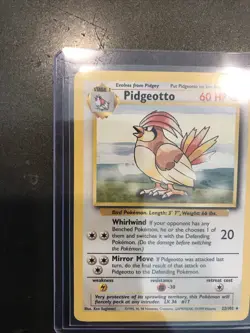 Vintage Pokemon Pidgeotto 22/102 Base Set Non-holo Rare WotC 1999 - MP - Image 4