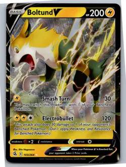 Boltund V - SWSH08: Fusion Strike 103/264 - Ultra Rare - NM Pokemon TCG - Image 1