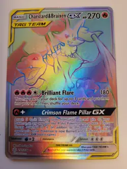 Charizard & Braixen GX (Secret) 251/236 Pokemon Cosmic Eclipse - Image 1