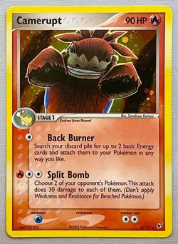Pokemon Camerupt #4/107 Holo Rare - 2005 EX Deoxys - NM to Mint Condition! - Image 1