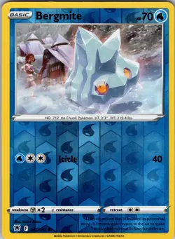 Bergmite 047/189 SWSH10: Astral Radiance Pokemon TCG LP-NM - Image 1