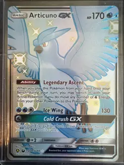 Pokemon TCG Articuno GX SV54/SV94 Hidden Fates: Shiny Vault Full Art Holo - Image 1