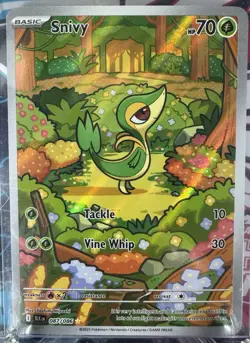 Snivy 87/86 & Servine 88/86 Black Bolt Illustration Rare Bundle NM Pokemon TCG - Image 2